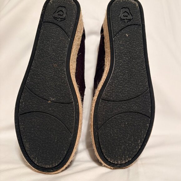 ✨ BOBS from Skechers Black Canvas Espadrille Wedges | Feminine Casual | 8.5 - Picture 6 of 6